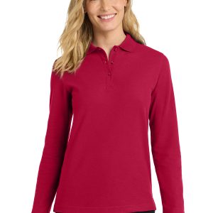 L500LS Port Authority® Women's Silk Touch™ Long Sleeve Polo