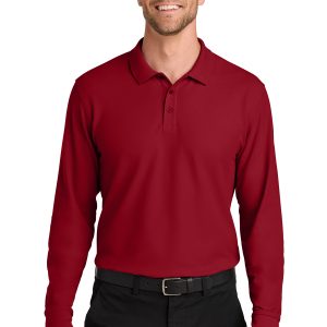 K200LS New Port Authority® Wearever Signature Pique Long Sleeve Polo