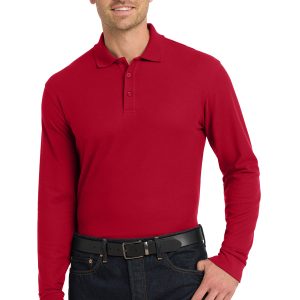 K100LS Port Authority® Long Sleeve Core Classic Pique Polo