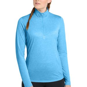 LST407 Regular Sport-Tek® Women's PosiCharge® Tri-Blend Wicking 1/4-Zip Pullover